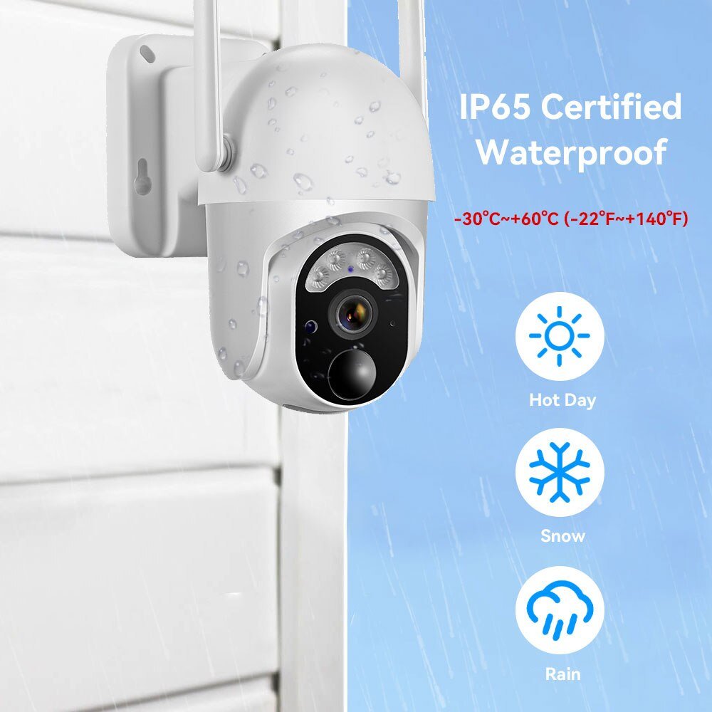 Tuya Smart Life HD 1080P IP66 Outdoor Security Surveillance Camera Wireless  PTZ WiFi IP Smart Camera - China Outdoor IP Camera, Waterproof IP Camera